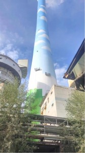 chimney landscaping painting